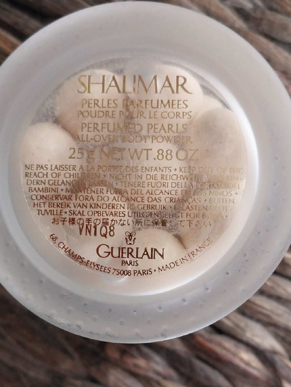 GUERLAIN Shalimar Perfumed Body Pearls- Body Power- Cream & Gold Accents